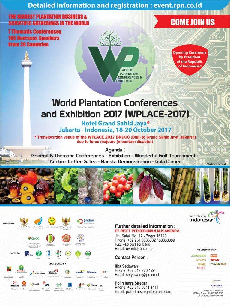 World Plantation Conferences and Exhibiton 2017